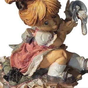 Vtg 1994 Enesco Whittle Nursery Rhymes LE Figurine #131083 Whittle Miss Muffet